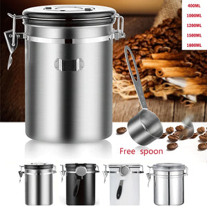 Stainless Steel Airtight Coffee Container